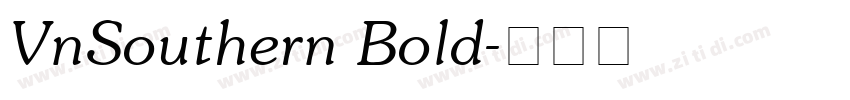 VnSouthern Bold字体转换